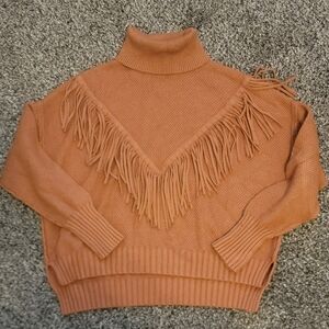 Womens Fringe Sweater